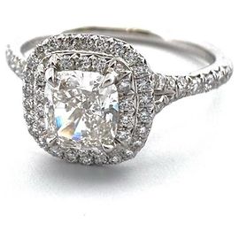Tiffany & Co. Soleste Diamond Cushion Cut Ring in Platinum 950 Other