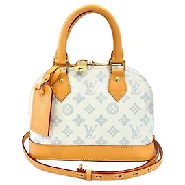 Louis Vuitton Monogram Origin Alma BB Handbag Brown Blue
