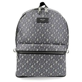 Jimmy Choo Gray Leather Backpack Brown