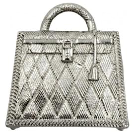 Hermès Hermes Silberanhänger-Halskette Silber