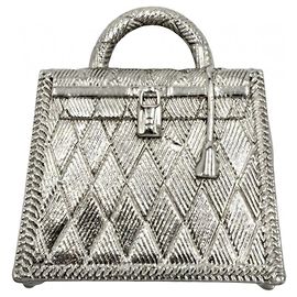 Hermès Hermes Silver Pendant Necklace Silvery