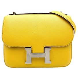 Hermès Borsa a tracolla Hermes Constance 3 Mini Giallo