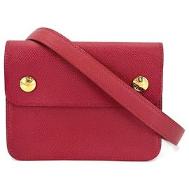 Hermès Sac banane vintage en cuir rouge Hermes Rouge