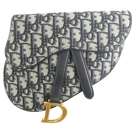 Borsa a tracolla Oblique Christian Dior Blu