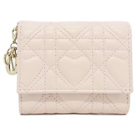 Carteira Christian Dior Lady Lotus Rosa