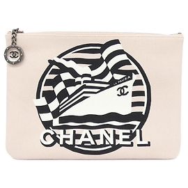 Pochette Chanel 70476 Nero Rosa Bianco