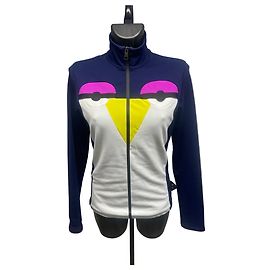 Fendi Roma Women's Penguin Zip-Up Track Jacket - Size 44 Other