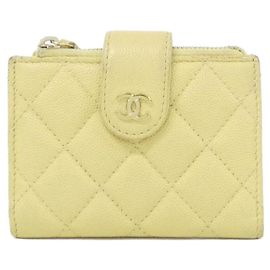 Monedero Chanel Timeless Classic Line Amarillo