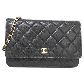 Catena per portafoglio Chanel Timeless Classic Line AP0250 Nero Bordò