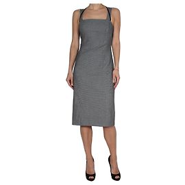 Autre Marque Frankie Morello Kleid schwarz-weiß gemustert Schwarz Weiß