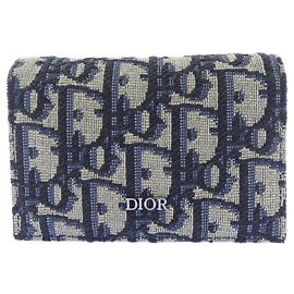 Portacarte Christian Dior Nero Beige Blu navy