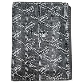 Goyard Gray Card Case Brown