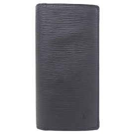 Cartera Louis Vuitton Epi + Monogram Eclipse Brazza M80788 Negro Azul