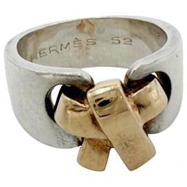 Anello Ribbon Russet da donna Hermès Bianco