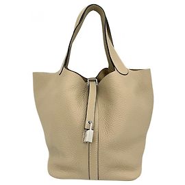 Hermès Borsa Hermes Picotin Lock MM Beige