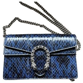 Gucci Dionysus Wallet on Chain Python Azul Azul