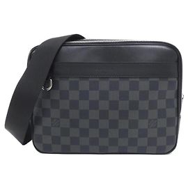 Borsa a tracolla Louis Vuitton Damier Graphite Trocadero Messenger PM N40087 Damier ebene