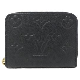 Portafoglio Zippy Monogram Empreinte Louis Vuitton Nero