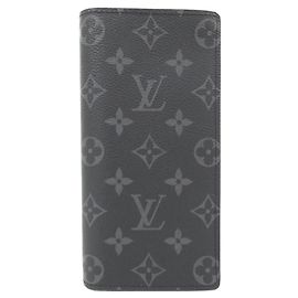 Portafoglio Louis Vuitton Monogram Eclipse Brazza Nero