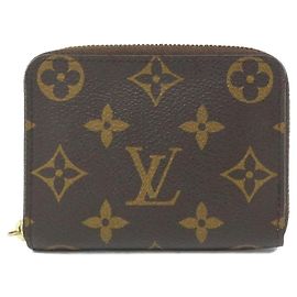 Monedero Monogram Zippy Louis Vuitton Castaño