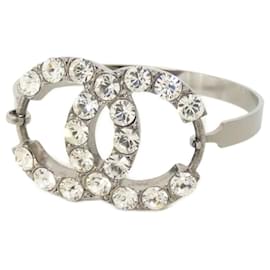 Bracciale rigido Chanel trasparente e argento Argento Altro
