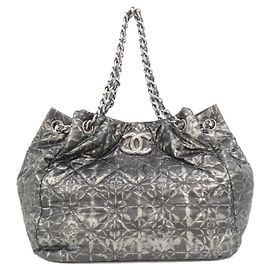 Chanel Handbag in Black and Silver Black Silvery