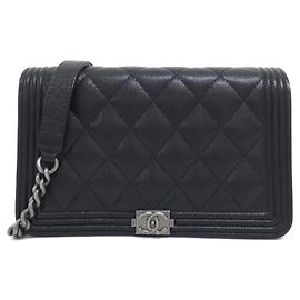 Catena per portafoglio Chanel Boy Line AP1117 Nero