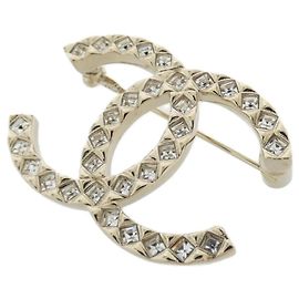 Spilla Chanel Clear e Gold D'oro Altro