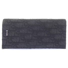 Christian Dior Vertical Long Wallet Black