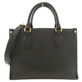 Borsa Louis Vuitton Monogram Empreinte OnTheGo PM Nero