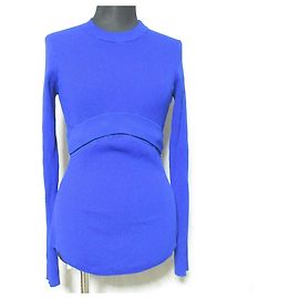 Autre Marque UN3D. 2WAY BASIC KNIT TOP Knitwear Blue