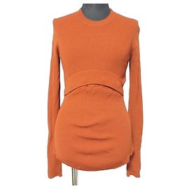 Autre Marque UN3D. 2WAY BASIC KNIT TOP Knit Top Other Orange