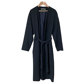 Theory luxe VERSA ELIZABETTA Collarless Coat Blue Navy blue