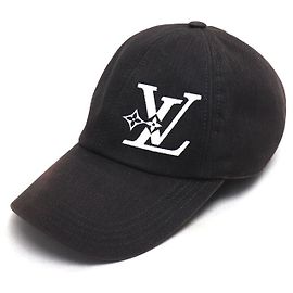 Boné de algodão LV Smash da Louis Vuitton Preto