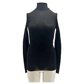 Autre Marque ARKET Schwarzer Rollkragenpullover aus Wolle Schwarz