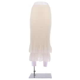 Falda Bottega Veneta de algodón beige M Beige