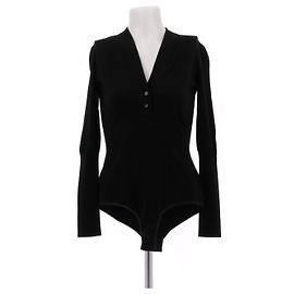 Alaïa Black Wool Bodysuit Black