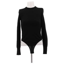Alaïa Black Wool Bodysuit Black