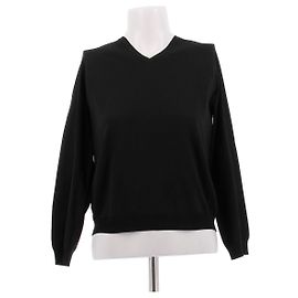 The Row Top en soie noir Noir