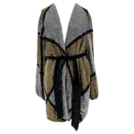 Retrofête Sequin Jacket Silvery Viscose S Silvery