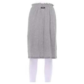 Falda Miu Miu de algodón gris M Gris