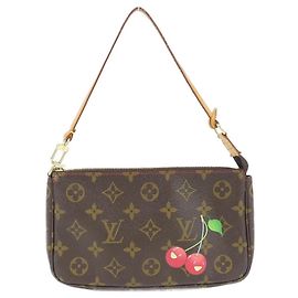 Louis Vuitton Monogram Cherry Pochette Accessoires Marron