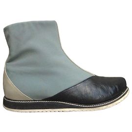 Autre Marque Botas Slack London em couro e nylon Preto Cinza