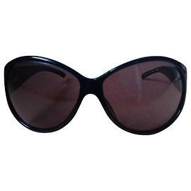 Giorgio Armani Oversized Black Sunglasses Black