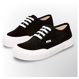 Loewe Baskets Basses en Daim Noir Noir