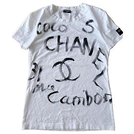 Tee-shirt Chanel "Coco 5" Édition Collector Noël 2008 Noir Blanc