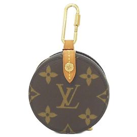 Étui rond Monogram Louis Vuitton Marron Monogramme