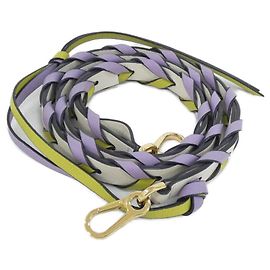 Loewe C073S49X02 Leather Strap White Golden Purple