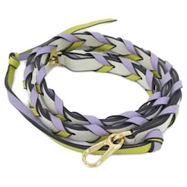 Loewe C073S49X02 Leather Strap White Golden Purple