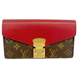 Louis Vuitton Monogram Portefeuille Pallas Long Wallet Fuschia